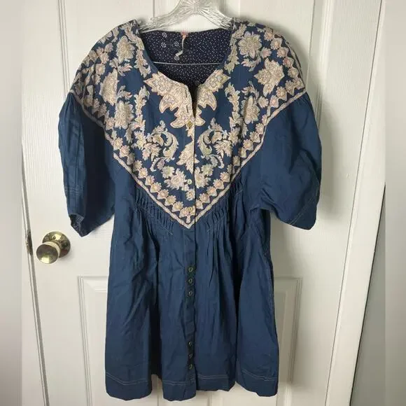 Free People Orson Mini Dress L